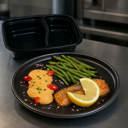 Bol nourrissant au saumon, patate douce et haricots verts vapeur