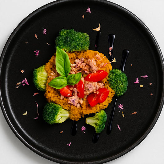 Salade protéinée de lentilles, brocolis et thon